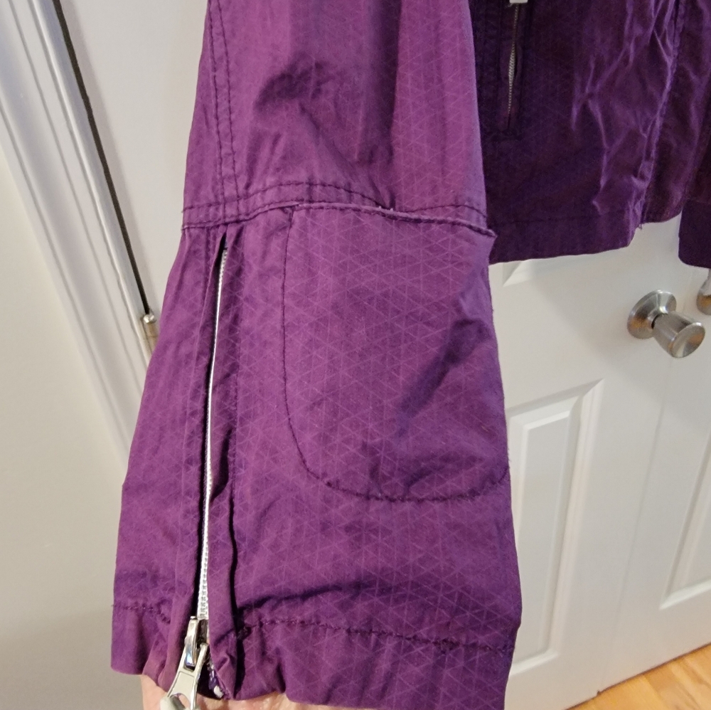 BENCH‎ URBANWEAR Barbque Winbreaker Jacket Hood Size 12 Purple - Picture 4 of 13